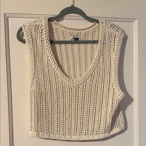 American Eagle crochet vest
